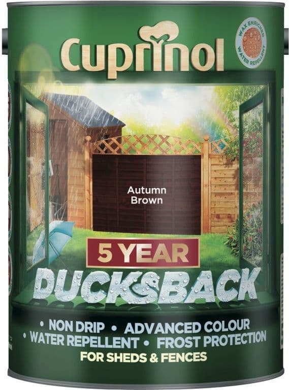 Cuprinol Ducksback 5L - Autumn Brown